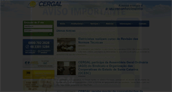 Desktop Screenshot of cergal.com.br