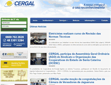 Tablet Screenshot of cergal.com.br